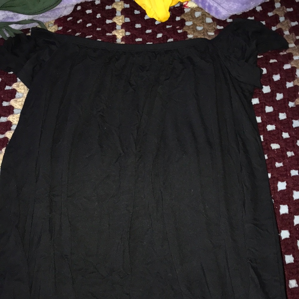 Off the shoulder T shirt dress
